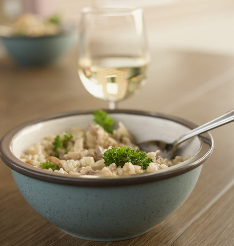 Risotto met Kip en Kastanjechampignons en Friese kaas!