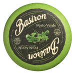 Basiron Pesto, hele kaas van bovenaf, kaas kopen bij Kaasdok.nl