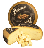 Basiron Walnut, piece and cubes, buy Basiron cheese at Kaasdok.nl