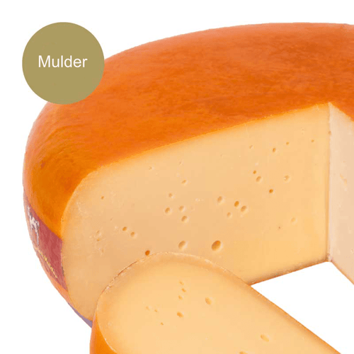 Extra Belegen kaas van de boerderij van Mulder, detailfoto van het snijvlak, Mulder kaas kopen bij Kaasdok.nl