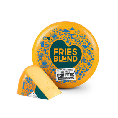 Friesblond belegen, wiel en punt, Friesblond kaas kopen bij Kaasdok.nl