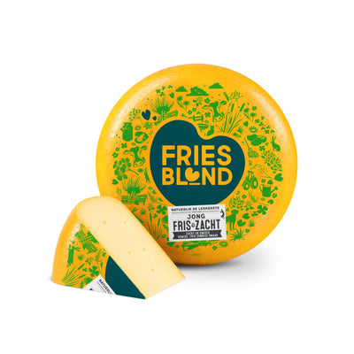 Friesblond jong, wiel en punt, Friesblond kaas kopen bij Kaasdok.nl