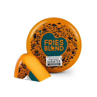 Friesblond overjarig, wiel en punt, Friesblond kaas kopen bij Kaasdok.nl